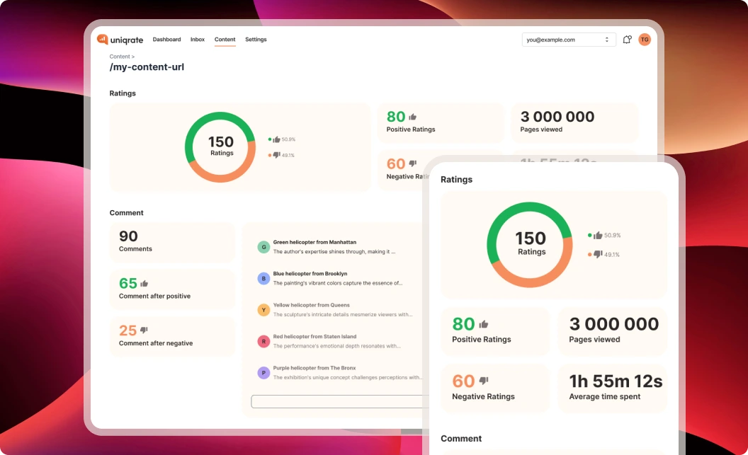 Ratings on island black theme